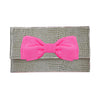 The Cabana Clutch with Interchangable Bows & Flowers