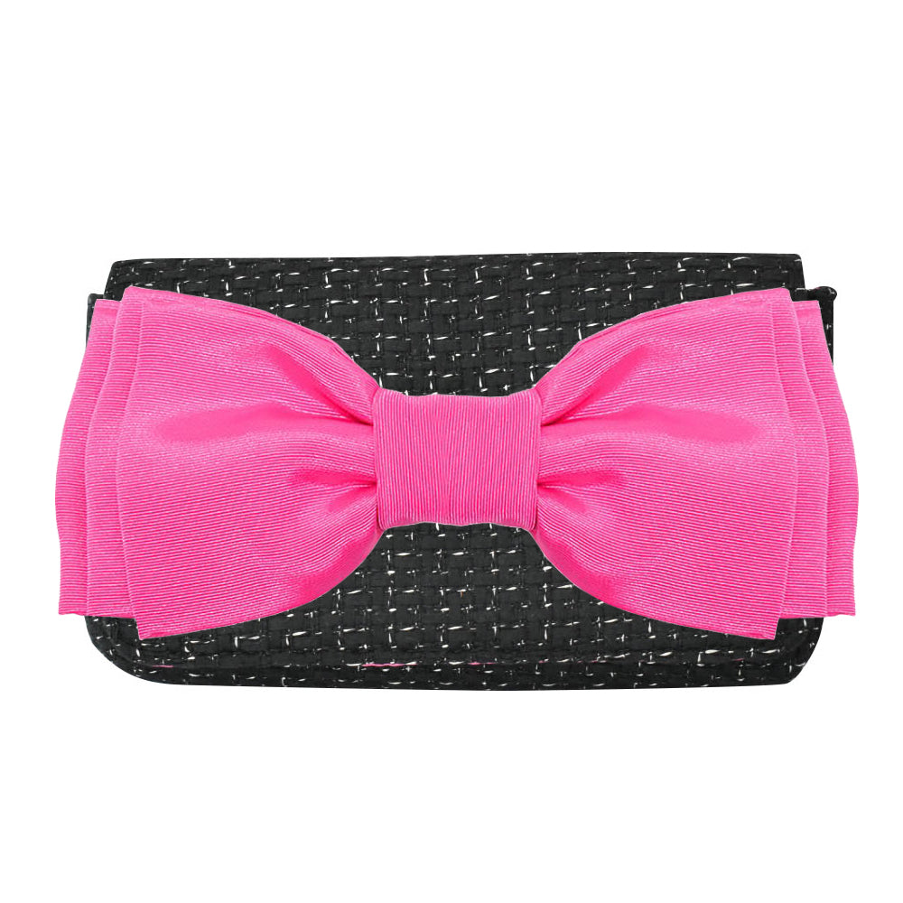 The Luxe Cocktail Clutch with Interchangeable Bows & Flowers
